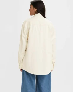 Levi's® Chemises|Chemise en Coton & Chanvre Dorsey XL oversize Western écrue
