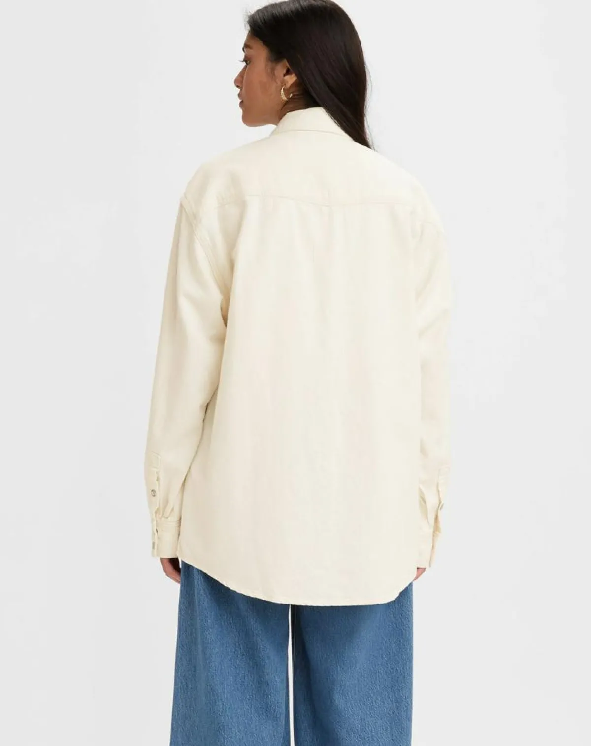 Levi's® Chemises|Chemise en Coton & Chanvre Dorsey XL oversize Western écrue