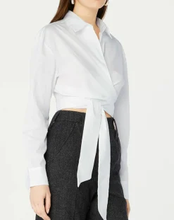 Recc Chemises|Chemise en Coton à nouer Adi blanche