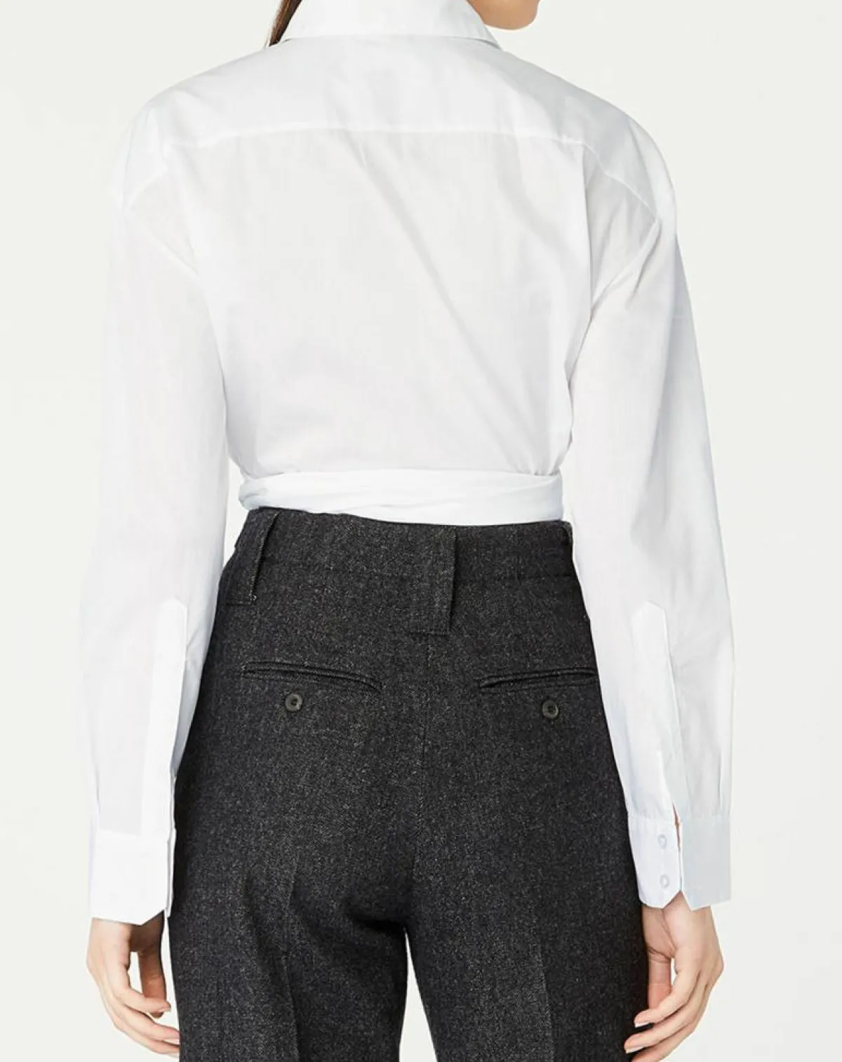 Recc Chemises|Chemise en Coton à nouer Adi blanche