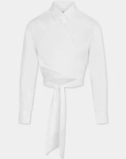 Recc Chemises|Chemise en Coton à nouer Adi blanche