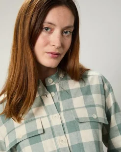 Hartford Chemises|Chemise en Flanelle Claudius à carreaux verte