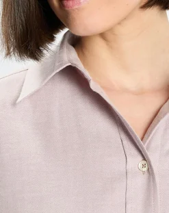 Marc O'Polo Chemises|Chemise en Flanelle manches ballons violet clair