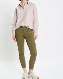 Marc O'Polo Chemises|Chemise en Flanelle manches ballons violet clair