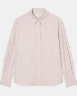 Marc O'Polo Chemises|Chemise en Flanelle manches ballons violet clair