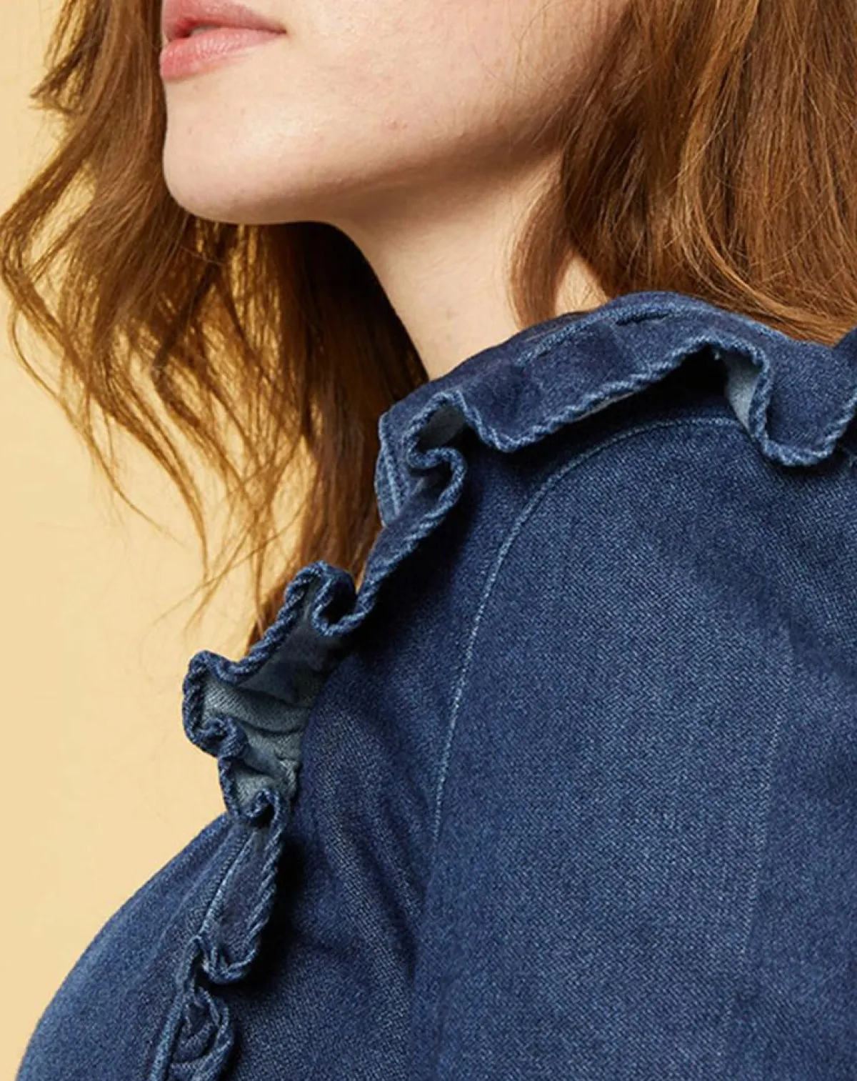 Acquaverde Chemises|Chemise en jean Blue Gilda aged wash