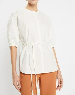 Jodhpur Chemises|Chemise en Popeline de Coton Bio Misto écrue