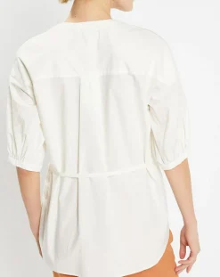 Jodhpur Chemises|Chemise en Popeline de Coton Bio Misto écrue