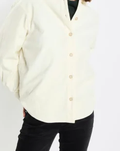 Marc O'Polo Chemises|Chemise en Velours côtelé écrue