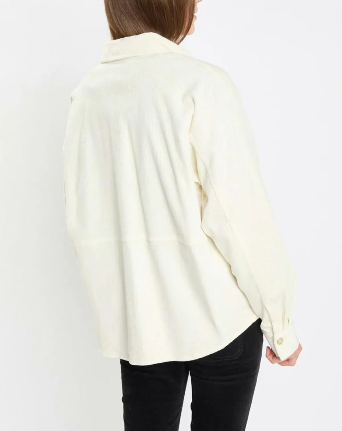 Marc O'Polo Chemises|Chemise en Velours côtelé écrue