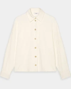 Marc O'Polo Chemises|Chemise en Velours côtelé écrue