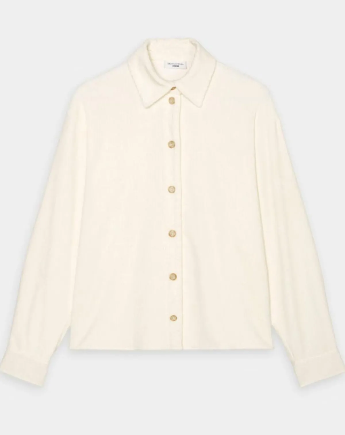 Marc O'Polo Chemises|Chemise en Velours côtelé écrue