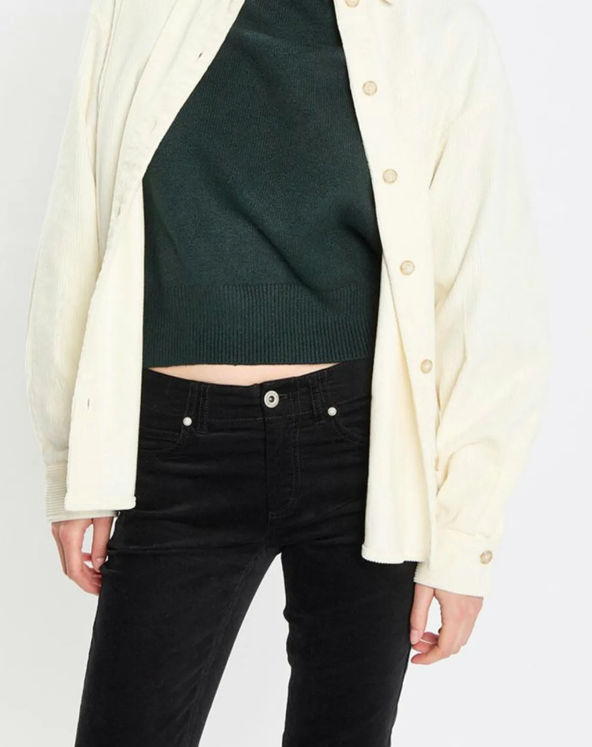 Marc O'Polo Chemises|Chemise en Velours côtelé écrue