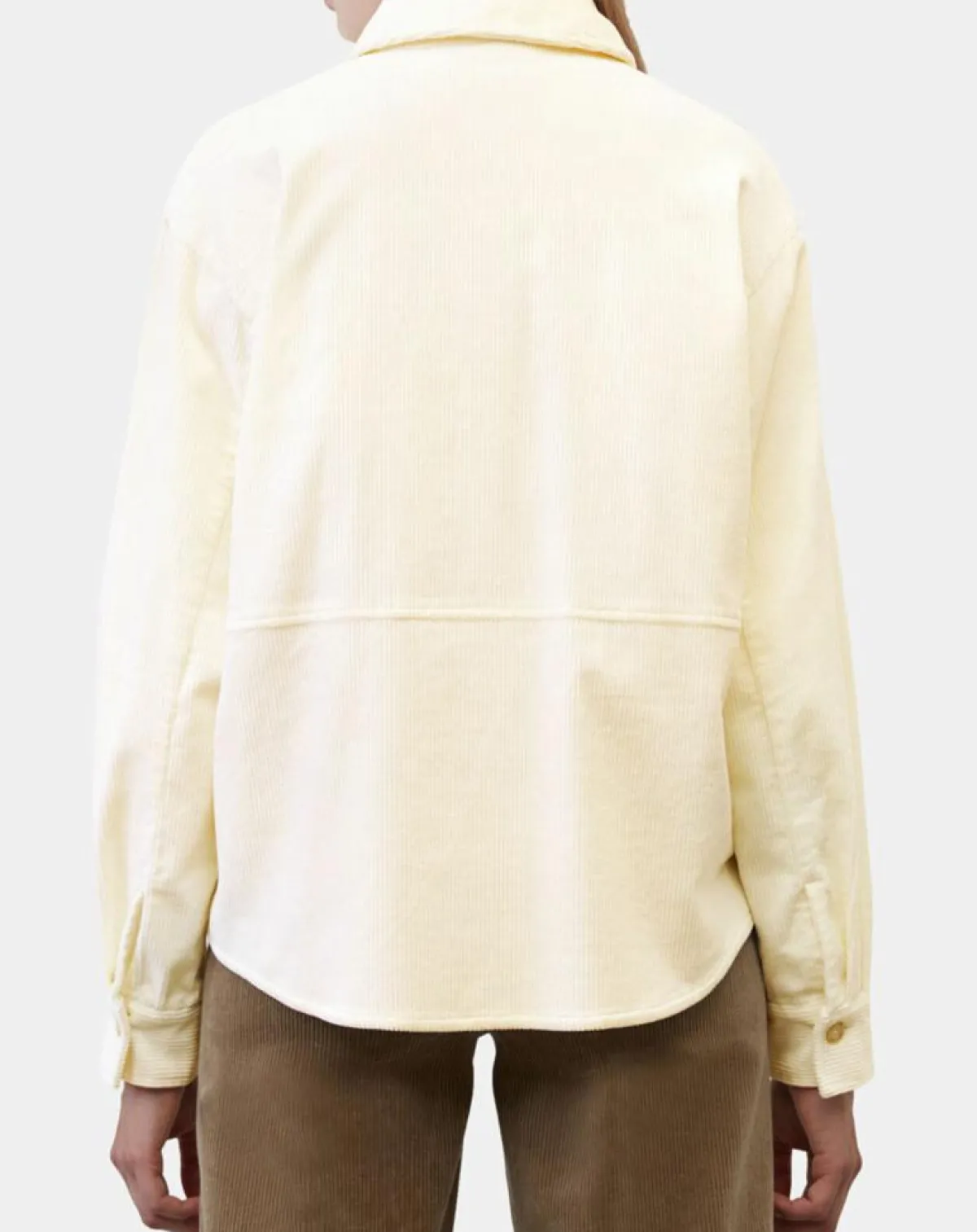 Marc O'Polo Chemises|Chemise en Velours côtelé écrue