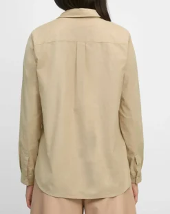 Marc O'Polo Chemises|Chemise en Velours côtelé fin Milleraies beige