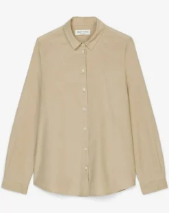 Marc O'Polo Chemises|Chemise en Velours côtelé fin Milleraies beige
