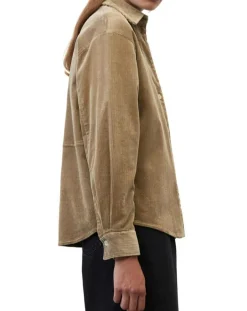 Marc O'Polo Chemises|Chemise en Velours côtelé marron