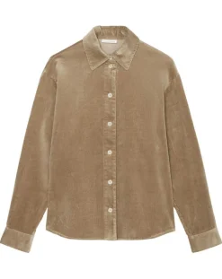 Marc O'Polo Chemises|Chemise en Velours côtelé marron