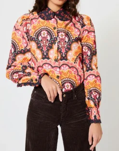 Manoush Chemises|Chemise Fall Winter Mix imprimée rose/multicolore