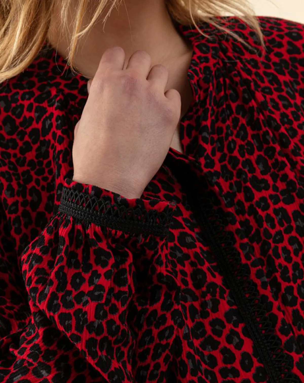 Indies Chemises|Chemise Gael leo rouge