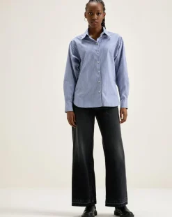 Bellerose Chemises|Chemise Gedeon rayée bleue