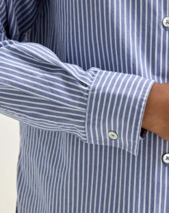 Bellerose Chemises|Chemise Gedeon rayée bleue