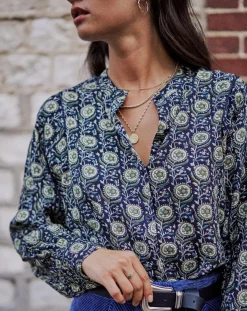 Garance Paris Chemises|Chemise Gelina marine