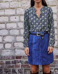 Garance Paris Chemises|Chemise Gelina marine