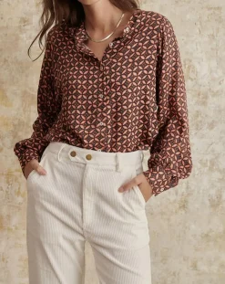 Garance Paris Chemises|Chemise Gelina marron