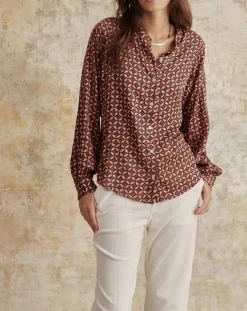Garance Paris Chemises|Chemise Gelina marron