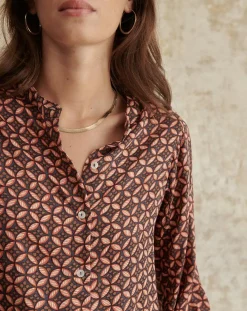 Garance Paris Chemises|Chemise Gelina marron