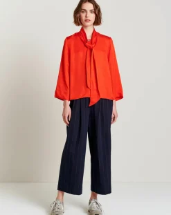 Bellerose Chemises|Chemise Handers fluide rouge