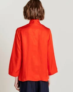 Bellerose Chemises|Chemise Handers fluide rouge