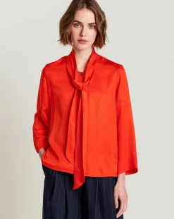 Bellerose Chemises|Chemise Handers fluide rouge