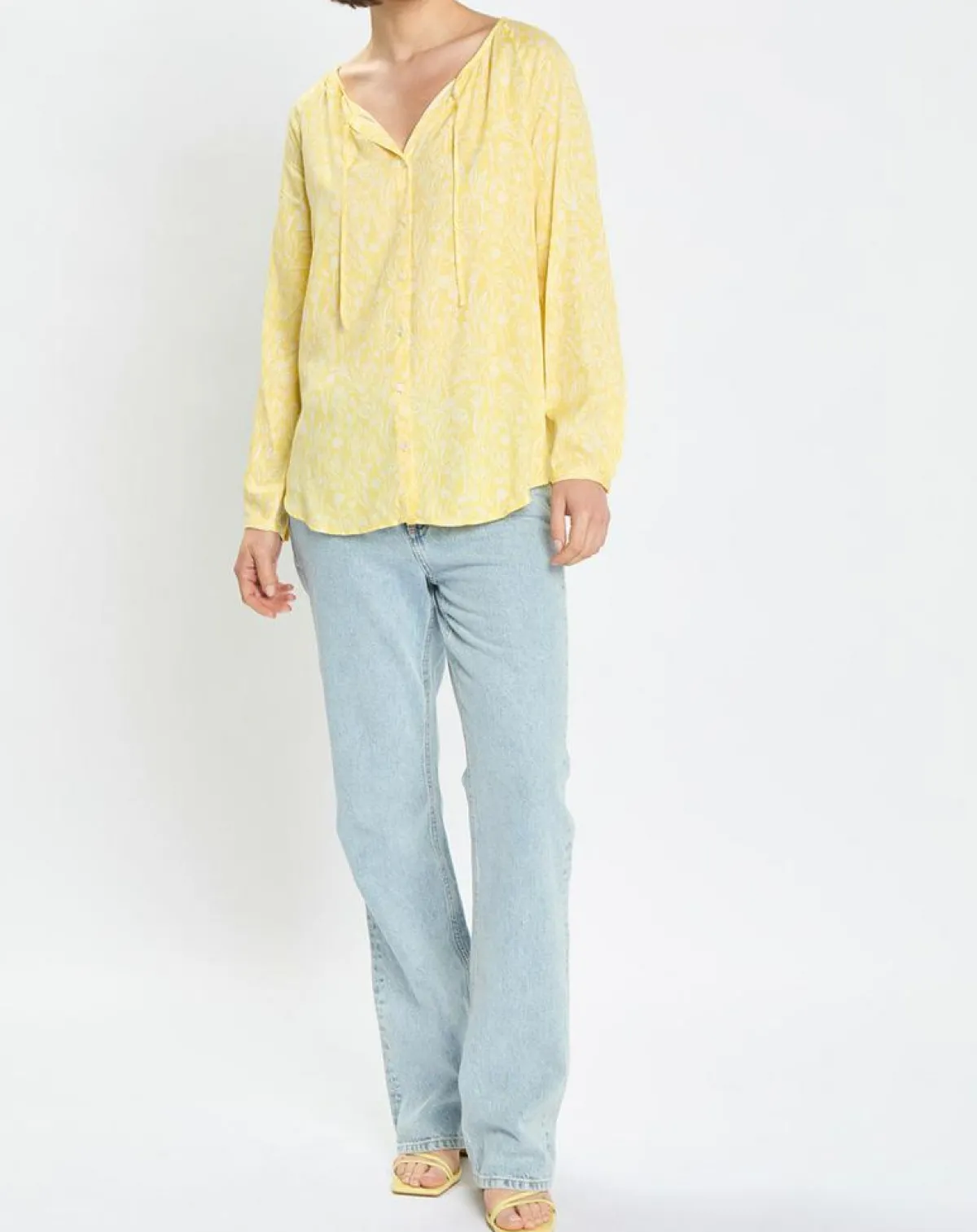 Marc O'Polo Chemises|Chemise imprimé floral jaune