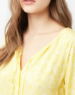 Marc O'Polo Chemises|Chemise imprimé floral jaune