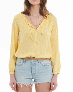 Marc O'Polo Chemises|Chemise imprimé floral jaune