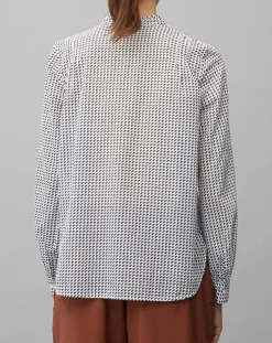 Marc O'Polo Chemises|Chemise imprimée blanc/bleu