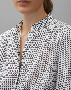 Marc O'Polo Chemises|Chemise imprimée blanc/bleu