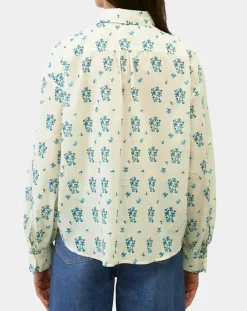 Marc O'Polo Chemises|Chemise imprimée blanc/bleu