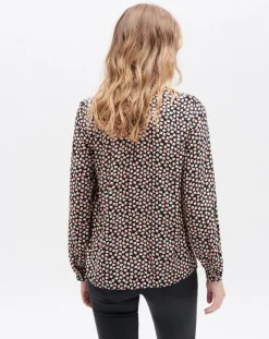 Caroll Chemises|Chemise Katherine imprimée noire