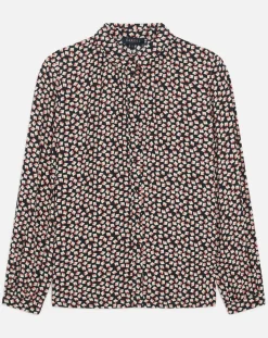 Caroll Chemises|Chemise Katherine imprimée noire