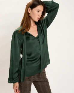 Lauren Vidal Chemises|Chemise Kyllie verte