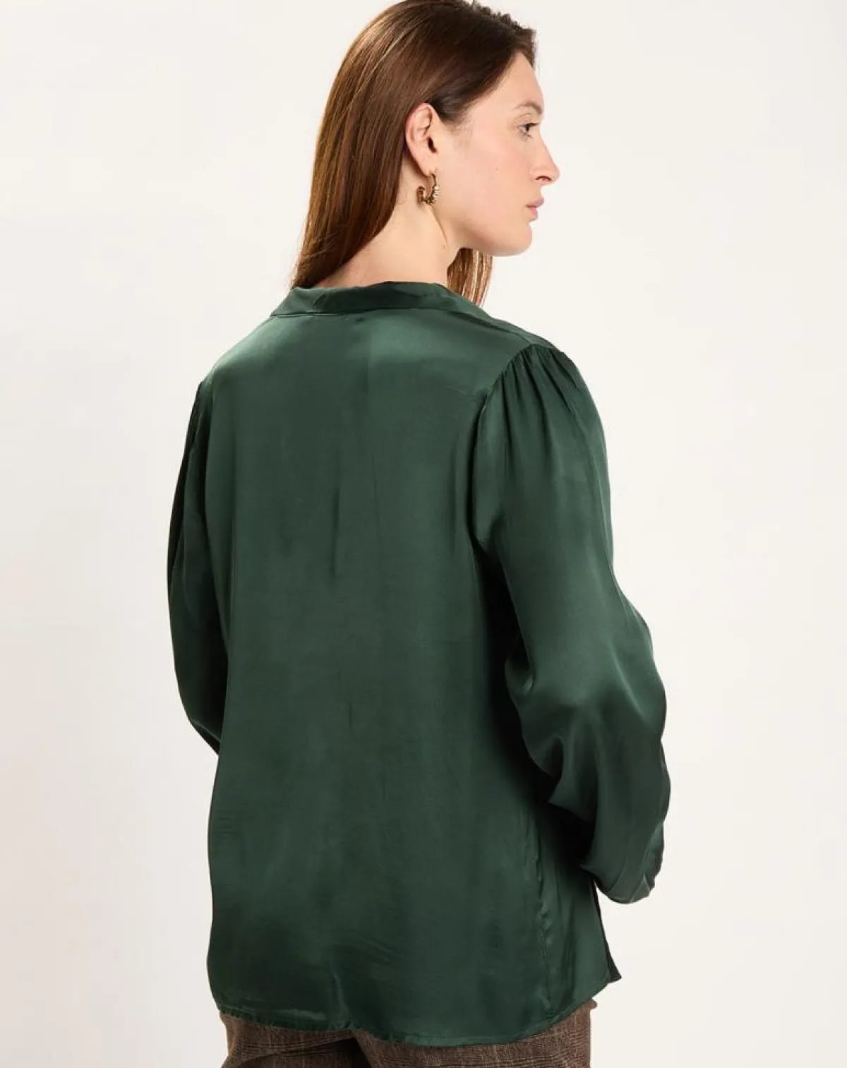 Lauren Vidal Chemises|Chemise Kyllie verte