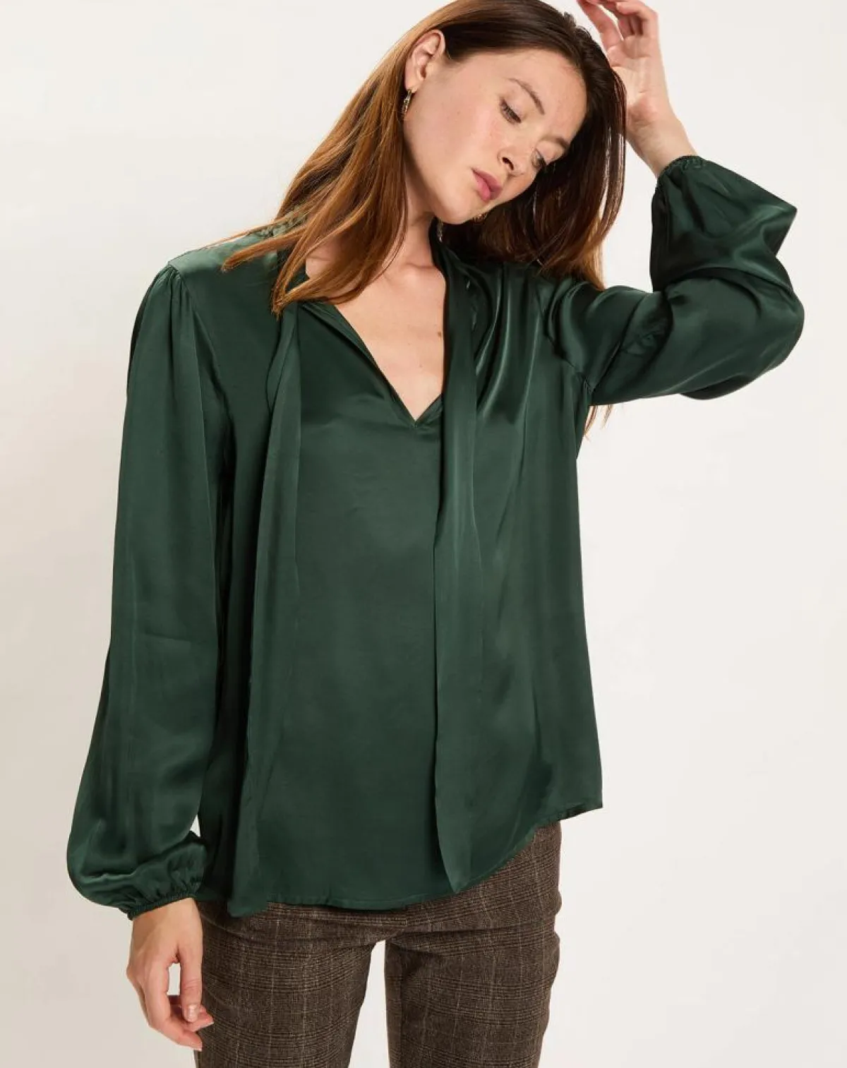 Lauren Vidal Chemises|Chemise Kyllie verte