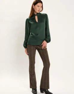 Lauren Vidal Chemises|Chemise Kyllie verte