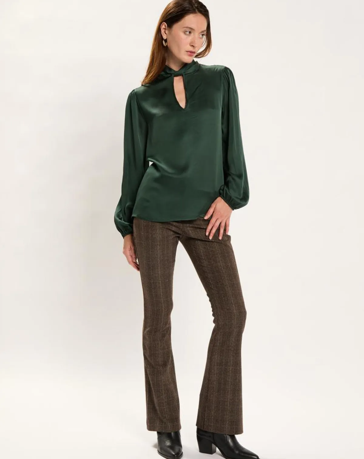 Lauren Vidal Chemises|Chemise Kyllie verte