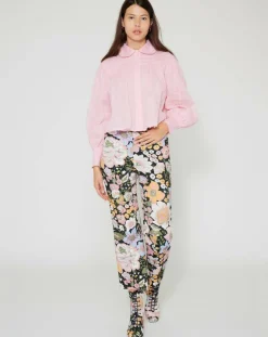 Manoush Chemises|Chemise large Bridgerton rose poudre