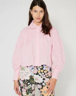 Manoush Chemises|Chemise large Bridgerton rose poudre