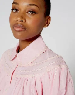 Manoush Chemises|Chemise large Bridgerton rose poudre